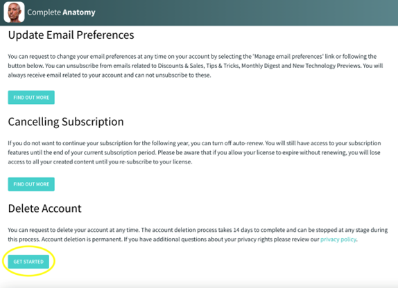 Main Screen arrow to top right
